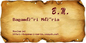 Bagaméri Mária névjegykártya